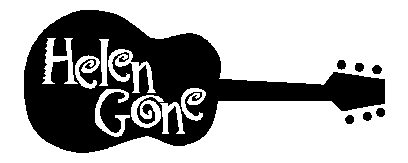 Helen Gone guitar logo, designed by Bongo